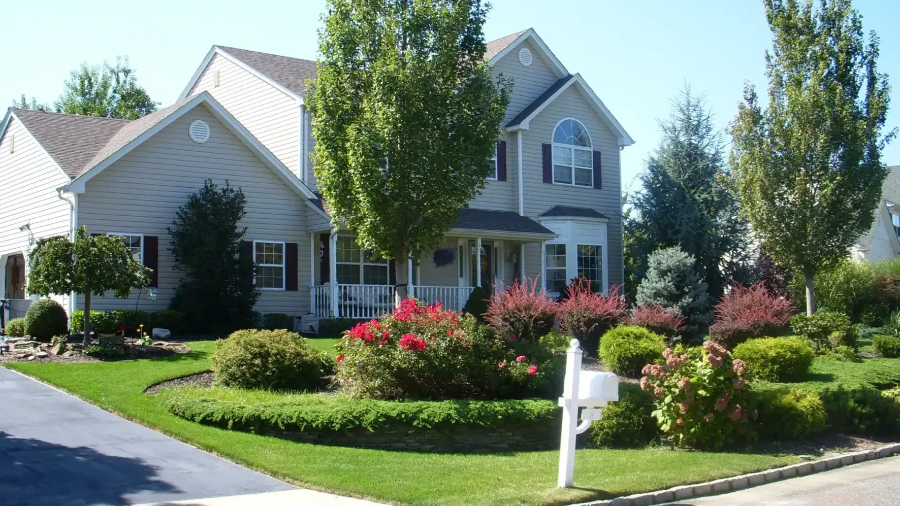 beautifully landscaped home